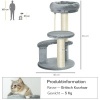 Afbeelding van PawHut kattenboom klimboom grijs Ø 40 x h 65 cm