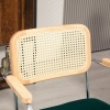 Afbeelding van HOMCOM Bureaustoel van Polyester en Staal, Groen, 60L x 57B x 86-94H cm