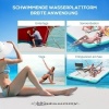 Afbeelding van Outsunny Opblaasbaar Drijvend Dock PVC-, PU-Kunststof 304L x 204B x 15H cm Wit