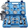 Afbeelding van TRESKO® 23-delige remzuigerterugsteller set met handschoenen voor remwerkzaamheden