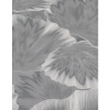 Afbeelding van Erismann Vliesbehang met bladeren en bloemen in grijs metallic 10402-10