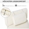 Afbeelding van Outsunny - Stoelkussen met Hoofdkussen - Veters - Polyester - Wit