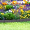 Afbeelding van Relaxdays set van 10 borderranden, kantopsluiting voor perkjes en gazon, steenlook, antraciet