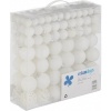Afbeelding van Kerstballen set van 150 - mat, glanzend, met glitters - plastic - wit - ∅ 3, 4, 6 cm