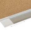 Afbeelding van 2-in-1 combibord - 30 x 45 cm - prikbord en whiteboard met bakje