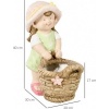 Afbeelding van Outsunny Tuinbeeld van Magnesiumoxide 20L x 30B x 40H cm Meerkleurig