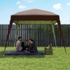 Afbeelding van Outsunny Vervangend Polyester Dak Koffie