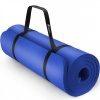 Afbeelding van TRESKO® fitnessmat - yogamat - pilatesmat - 190 x 100 cm - donkerblauw - 1,5 cm dik