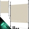 Afbeelding van KESSER® Zonnescherm Beige Luifel verticale Zonwering 150 x 310 cm Klemluifel uittrekbaar