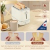 Afbeelding van HOMCOM Waterkoker en Toaster Set 2200 W, 1,7L, 2 sneetjes, 6 bruiningsniveaus, Beige