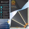 Afbeelding van KESSER® Balkonventilator met LED | Opvouwbaar en weerbestendig met wandbevestiging