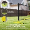 Afbeelding van SPORTNOW Pickleball-net 6,7 m Draagbaar met Tas Metaal Geel