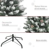 Afbeelding van HOMCOM Kunstkerstboom Ø 55 x 150 cm met 464 pvc-punten en 28 ananasdecoraties