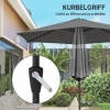 Afbeelding van Outsunny Tuinparasol - Metaal, Polyester - Ø270 x 219H cm - Donkergrijs