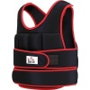 Afbeelding van HOMCOM Gewichtsw vest Oxford, metaal en zand, 60B x 50H cm, zwart en rood