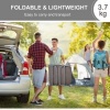 Afbeelding van Outsunny Inklapbaar Ligbed met Kussen en 5 Posities - Bruin Tuinligbed