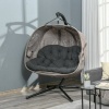 Afbeelding van Outsunny - Hangstoel met zakken - Polyester - Bruin