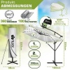 Afbeelding van tillvex® Rechthoekige Aluminium Parasol Ø 330 cm met LED en Afdekking, 360° Draaibaar