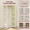 Afbeelding van HOMCOM Stoffen Ladekast - Vliesstof, Staal - 86L x 30B x 94,5H cm - Beige