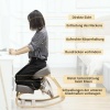 Afbeelding van Vinsetto Ergonomische Kniestuhl, Gezondheidsstoel voor Thuiswerk, Verbetering Houding, Grijs