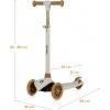 Afbeelding van Lionelo Jessy Kinderstep - 3 wielen - Voor kinderen 3+ - Tot 50kg - LED wielen - Verstelbare hoogte