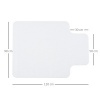 Afbeelding van HOMCOM Bodemat 90 x 120 cm Transparant, Kratzbestendig voor Harde Vloeren