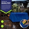 Afbeelding van tillvex® Afdekzeil met ringen, 10 spanrubbers, 15 m touw, waterdicht en scheurvast, premium pvc