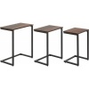 Afbeelding van HOMCOM Bijzettafelset met Stalen Frame 839-608V00