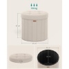 Afbeelding van SONGMICS Opbergpoef, Opvouwbare Voetenbank, 65 L, 47 x 47 x 45 cm