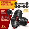 Afbeelding van RE:SPORT 2-in-1 Halters Set 40kg | Verstelbare Dumbbell & Barbell met Stervergrendelingen
