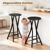 Afbeelding van Homcom Barkruk - MDF, staal - 34L x 30B x 70H cm - Zwart