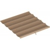 Afbeelding van Outsunny Vervangend dakdoek - Polyester - 250L x 255B x 6H cm - Bruin