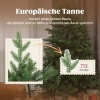 Afbeelding van HOMCOM Kunststof Kerstboom, staal 110L x 110B x 180H cm Groen