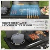Afbeelding van Outsunny - Gasbarbecue - Staal - 144,5L x 56B x 110H cm - Zwart