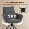 Afbeelding van HOMCOM Eetkamerstoel Donkergrijs Polyester en Metaal 67x64x87 cm