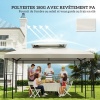 Afbeelding van HOMCOM Vervangend dak voor tuinpaviljoen, waterdicht polyester, 3 x 4 m, crème