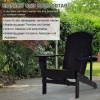 Afbeelding van Outsunny Tuinstoel van Tannenhout 72,5B x 97D x 93H cm - Zwart