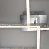 Afbeelding van BRILONER - LASERCUT - LED plafondlamp met glinsterend effect, 3-voudig dimbaar, draaibaar, 18W, alu-