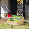 Afbeelding van Outsunny verhoogde plantenbak van dennenhout - natuurlijk hout
