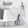 Afbeelding van PawHut kattenbak met lade - 52,4L x 41,3B x 39,8H cm - wit