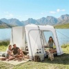 Afbeelding van Outsunny Tunneltent - Metaal, Oxfordstof - 320L x 280B x 205H cm - Grijs