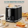 Afbeelding van HOMCOM Waterkoker en Broodrooster Set 1,7L RVS met 6 Bruiningsniveaus en LED Display