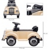 Afbeelding van AIYAPLAY Glijauto voor Kinderen van Kunststof en Metaal, Beige 77,5 x 41,5 x 45 cm