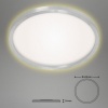 Afbeelding van Briloner Leuchten - LED-plafondlamp met achtergrondverlichting, 22W, 3000 lumen, aluminium/wit