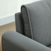 Afbeelding van HOMCOM 2-zitsbank van polyester en schuim - 145L x 75B x 78H cm - Donkergrijs
