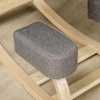 Afbeelding van Vinsetto Ergonomisch kniezitje, comfortabel schommelkussen van stof en hout