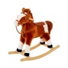 Afbeelding van HOMCOM Kinder Schommelpaard Bruin 74x28x65cm