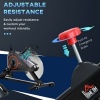 Afbeelding van HOMCOM Fietstrainer van staal, ABS - L85 x B46 x H114 cm - Zwart en Rood