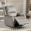 Afbeelding van HOMCOM Relaxstoel van microvezel, schuim - 87L x 95B x 102H cm - Bruin