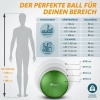 Afbeelding van TRESKO® anti-burst gymnastiekbal 65 cm met luchtpomp (groen, voor 155-175 cm)